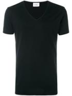The White Briefs V-neck T-shirt - Black