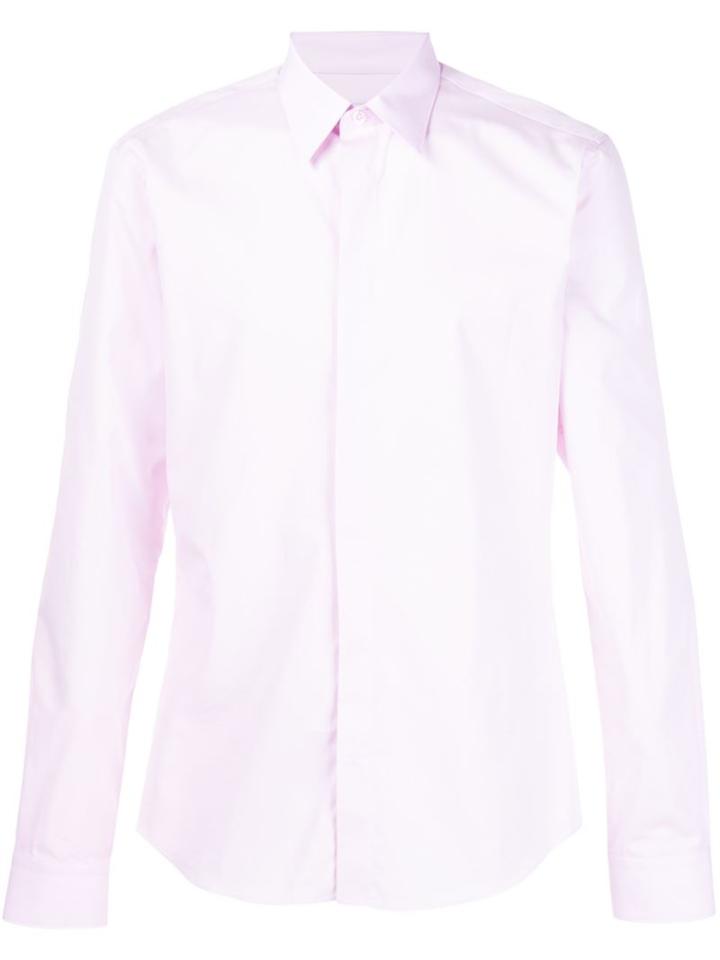 Givenchy Classic Buttoned Shirt, Men's, Size: 41, Pink/purple, Cotton