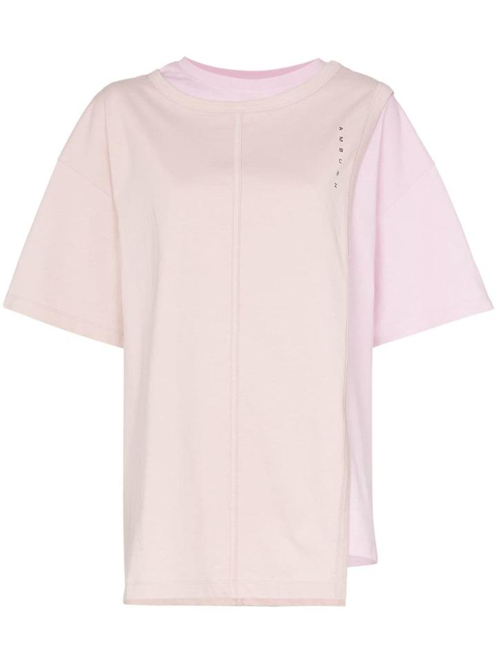 Ambush Layered T-shirt - Pink
