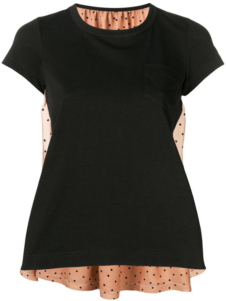 Sacai Polka Dot Top - Black