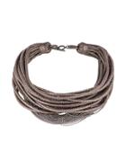 Brunello Cucinelli Chunky Slim Chain Necklace - Grey