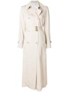 Mauro Grifoni Double Breasted Trench Coat - Nude & Neutrals