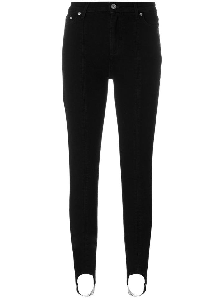 Msgm - Ski-pant Jeans - Women - Cotton/elastodiene/polyester - 42, Black, Cotton/elastodiene/polyester