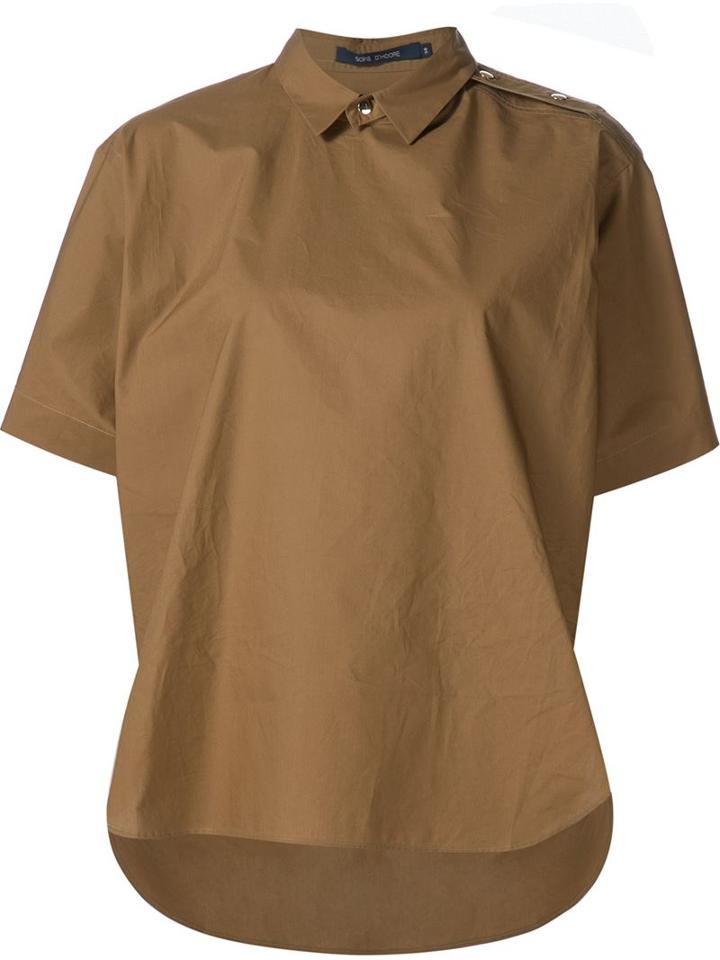 Sofie D'hoore 'bingo' Blouse, Women's, Size: 36, Brown, Cotton