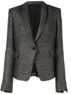 Haider Ackermann Jacquard Blazer, Women's, Size: 40, Black, Cotton/acrylic/polyamide/virgin Wool