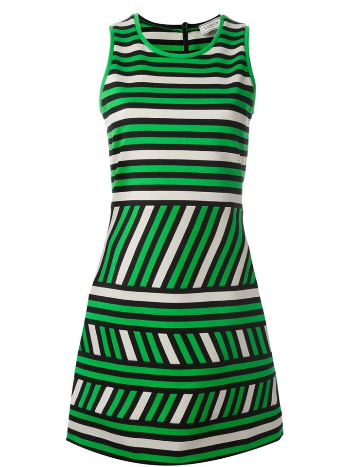 Lanvin Striped Pattern Dress