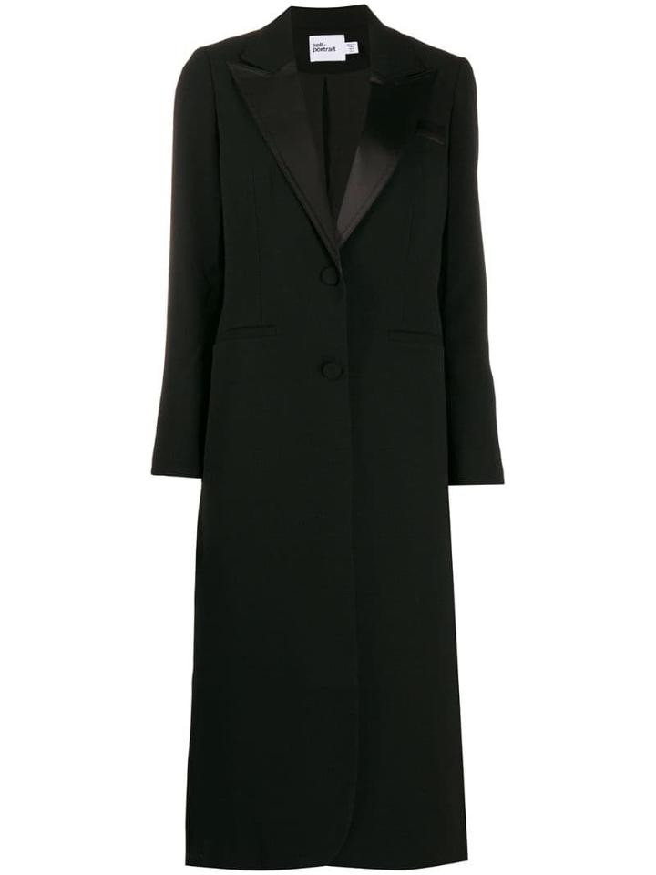 Self-portrait Blazer-style Coat - Black