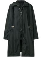 Maison Mihara Yasuhiro Large Ziped Parka Coat - Black