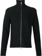 Officine Generale Ribbed Funnel Neck Cardigan