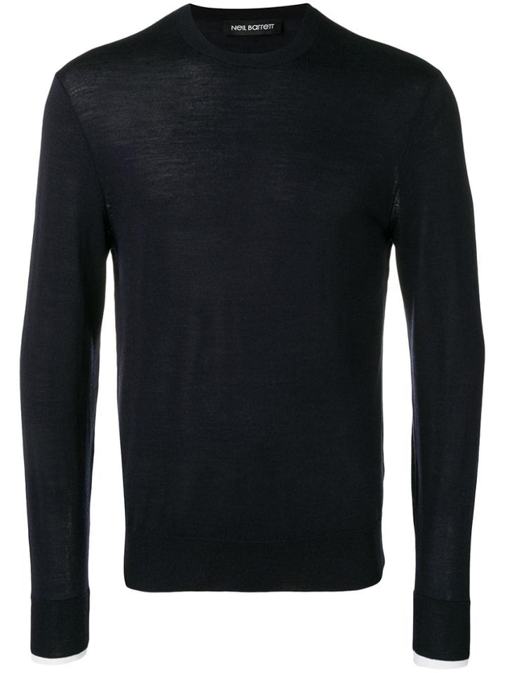 Neil Barrett Round Neck Jumper - Blue