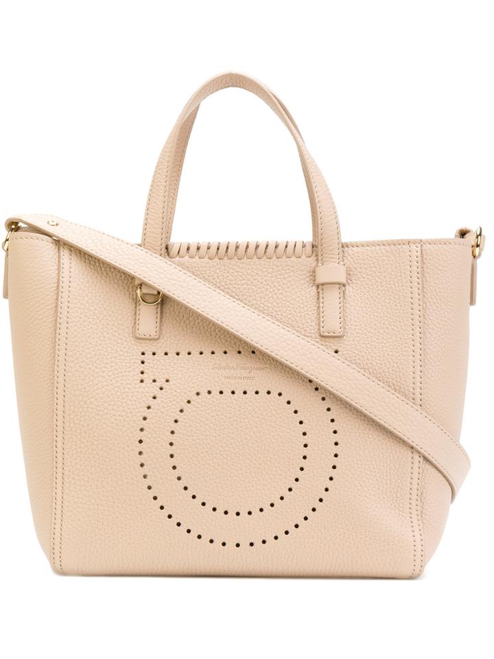 Salvatore Ferragamo Marta Tote - Nude & Neutrals