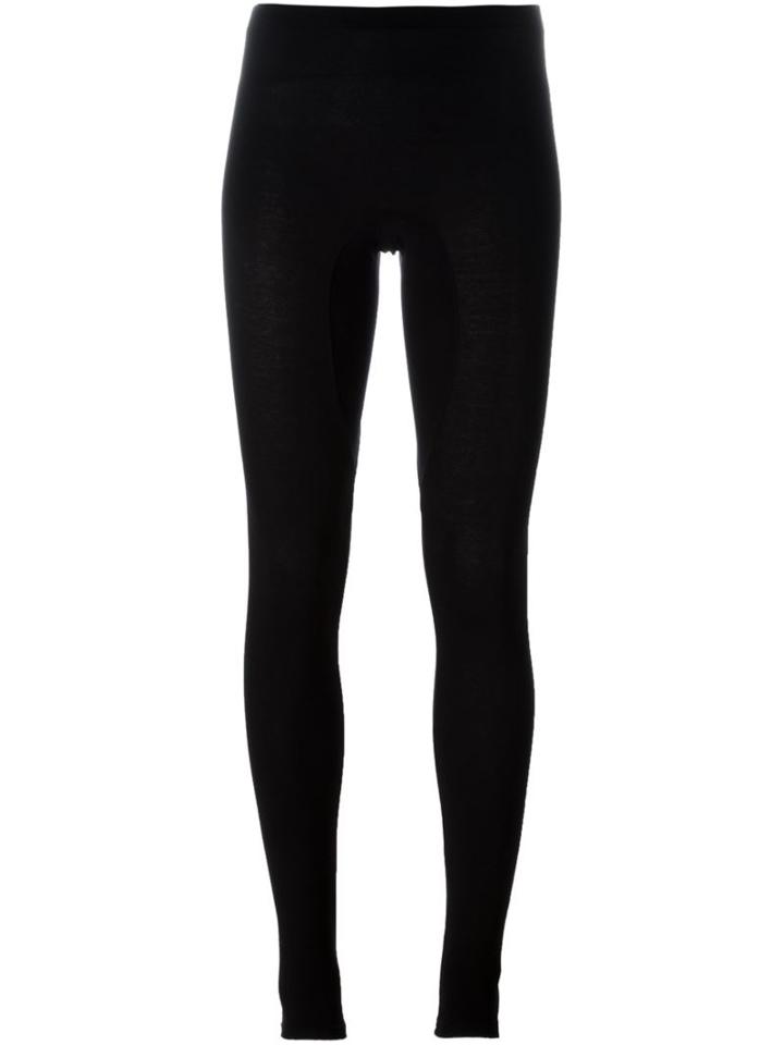 Mm6 Maison Margiela Classic Leggings, Women's, Size: L, Black, Viscose/spandex/elastane