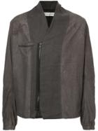 Isabel Benenato Panelled Jacket - Grey