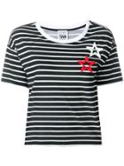 Twin-set Striped Star Patch T-shirt - Black