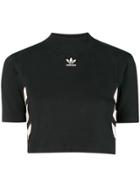 Adidas Logo Cropped T-shirt - Black