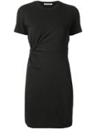 T By Alexander Wang Compact Jersey Cut Out Dress - Black