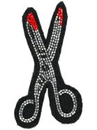 Olympia Le-tan Scissors Bag Badge - Black