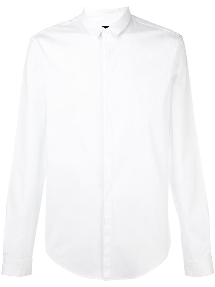 Juun.j Classic Plain Shirt, Men's, Size: 46, White, Cotton/polyurethane