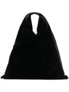 Mm6 Maison Margiela Velvet Sack Bag - Black
