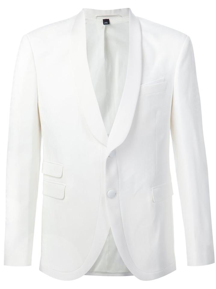 Neil Barrett - Two Button Blazer - Men - Spandex/elastane/wool - 56, White, Spandex/elastane/wool
