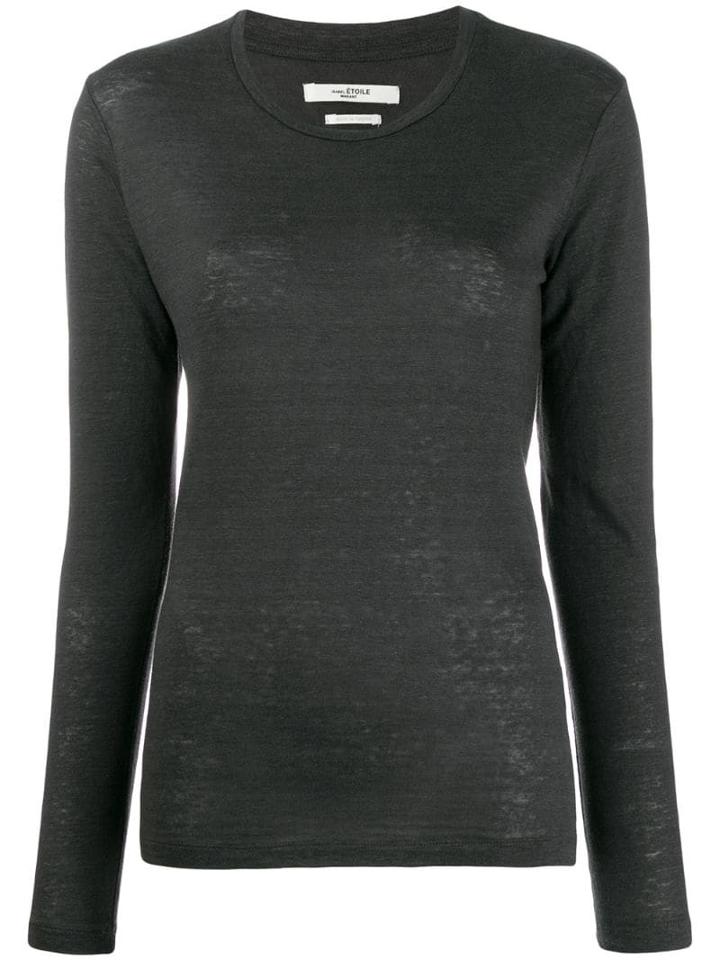 Isabel Marant Étoile Round Neck Jersey Top - Grey