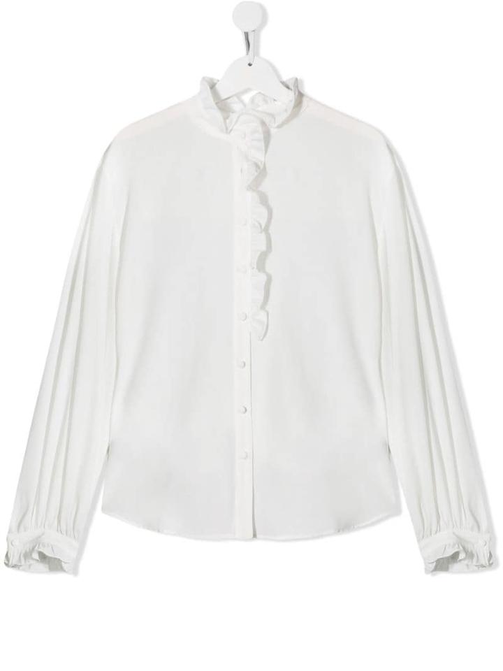 Dondup Kids Ruffle Blouse - White