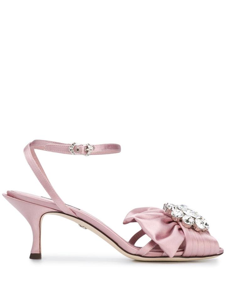 Dolce & Gabbana Bow Sandals - Pink