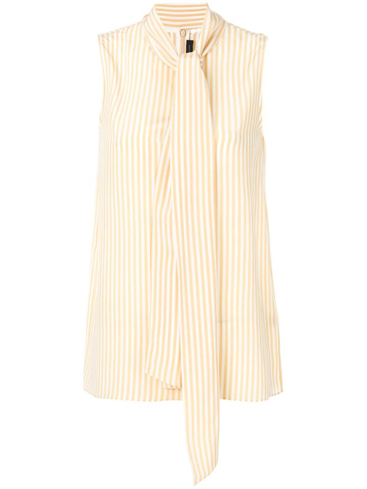 Joseph Striped Sleeveless Blouse - Yellow & Orange
