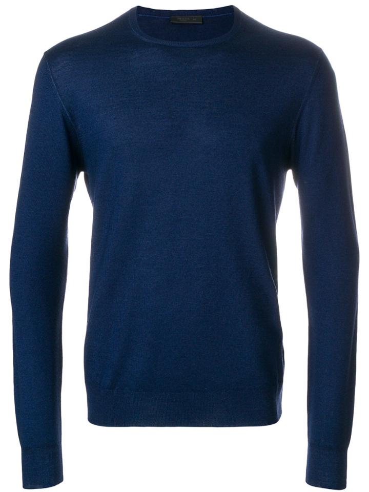 Prada Long Sleeve Pullover - Blue