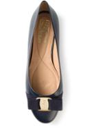 Salvatore Ferragamo Varina Ballerinas, Women's, Size: 39.5, Blue, Patent Leather/calf Leather