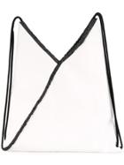Mm6 Maison Margiela Drawstring Backpack - White