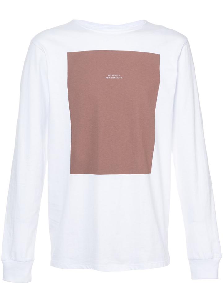 Saturdays Nyc Square Print T-shirt - White
