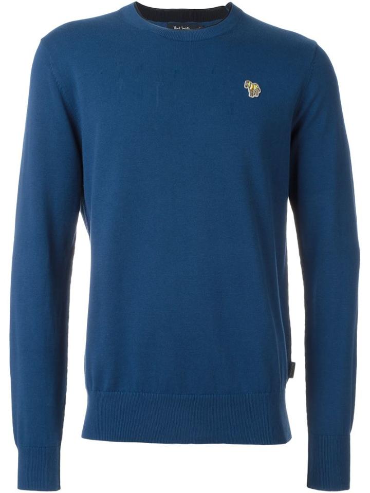 Paul Smith Jeans Embroidered Zebra Sweater