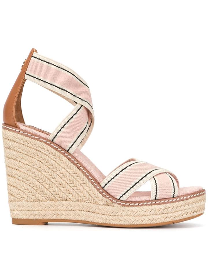 Tory Burch Frieda Wedged Sandals - Pink