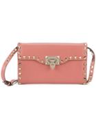 Valentino - Valentino Garavani Rockstud Shoulder Bag - Women - Leather/metal - One Size, Pink/purple, Leather/metal