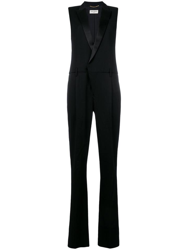 Saint Laurent Tailored Fitted Jumpsuit - Black