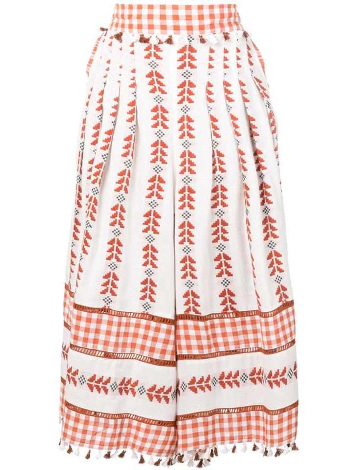 Dodo Bar Or Cropped Palazzo Trousers - White