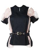 Sacai Belted Pleated Top