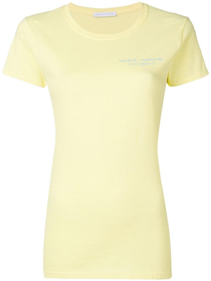 Société Anonyme Brand Logo T-shirt - Yellow