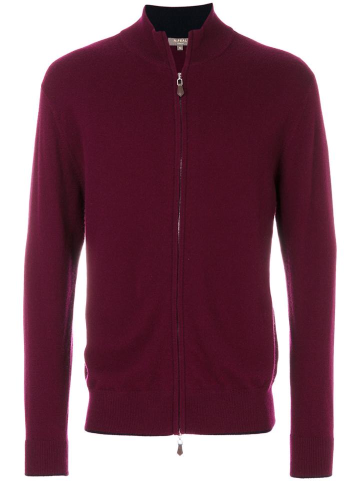 N.peal The Knightsbridge Zip Jumper - Red