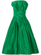 William Vintage Organza Sleeveless Gown - Green