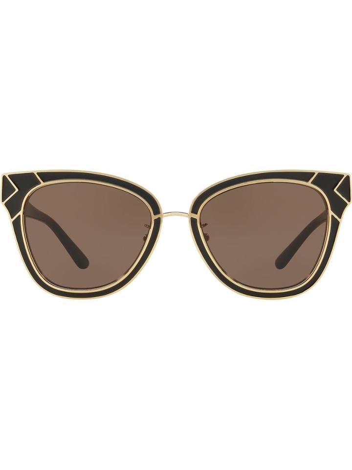 Tory Burch Ovesized Frame Sunglasses - Black