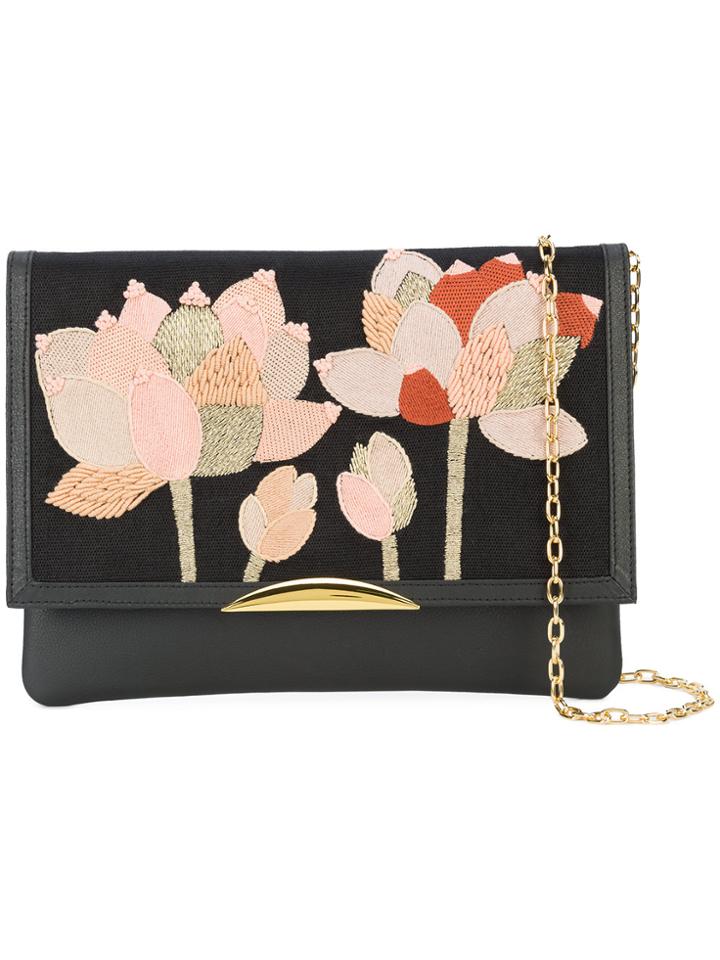 Lizzie Fortunato Jewels Flower Patch Shoulder Bag - Black