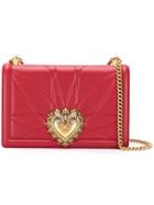 Dolce & Gabbana Large Devotion Crossbody Bag - Red