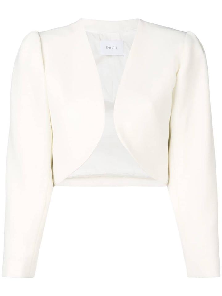 Racil Open Front Cropped Jacket - Neutrals