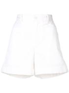 Vince High-rise Mini Shorts - White