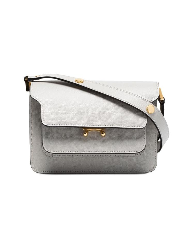 Marni Trunk Mini Shoulder Bag - Grey