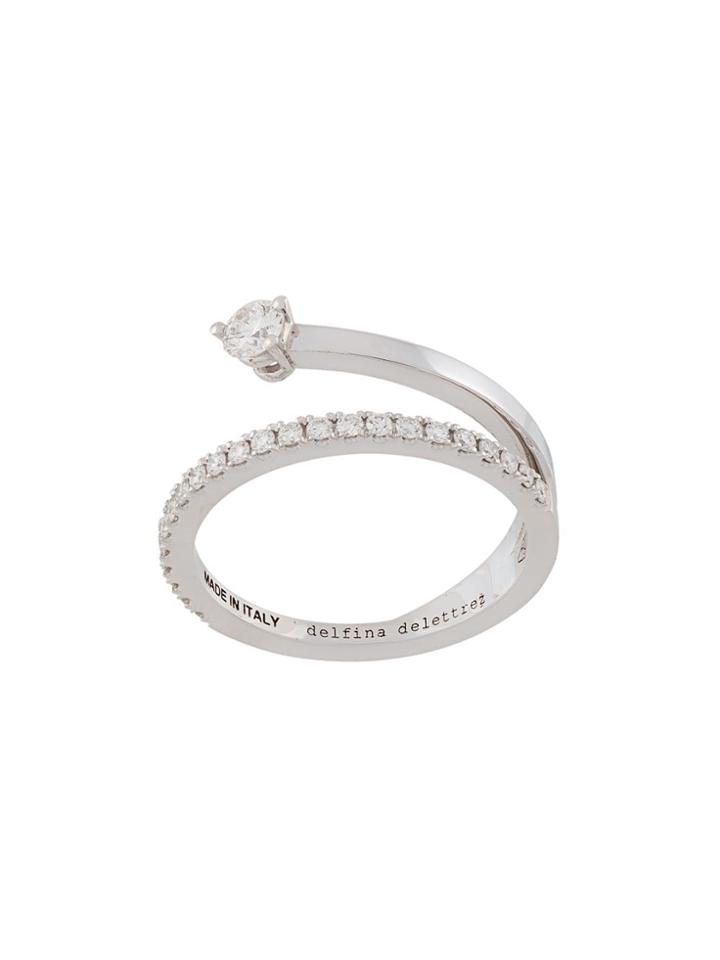 Delfina Delettrez 18kt White Gold Marry Me Diamond Ring - Metallic