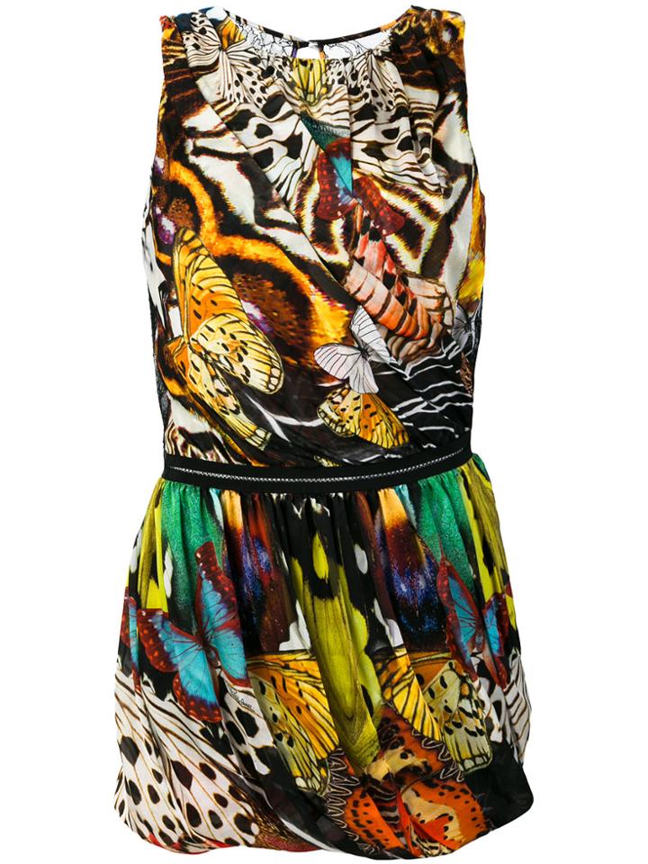 Roberto Cavalli Tropical Print Short Dress - Multicolour