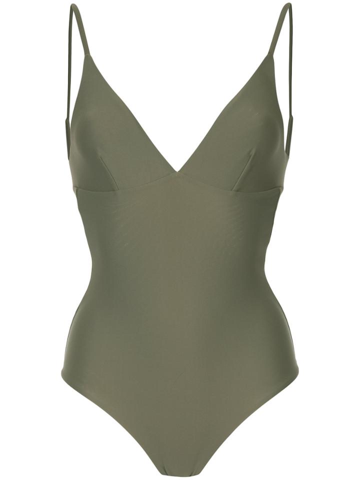 Matteau Plunge Swimsuit - Green